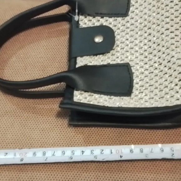 Purce Very Small Black And Tan With Handle Vintage p9 - Picture 3 of 3